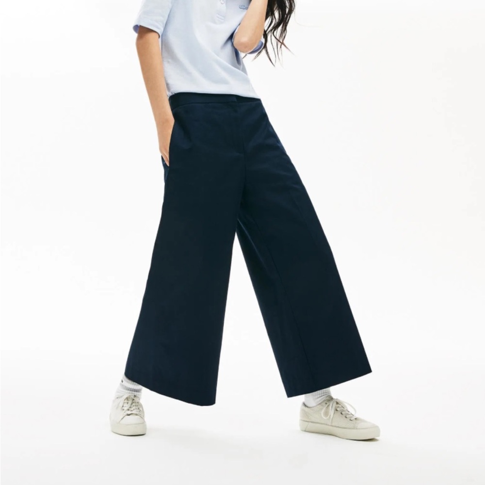 Lacoste Dark Blue Wide-Leg Pants